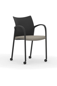 Four Leg Frame Chair with Casters / T107A